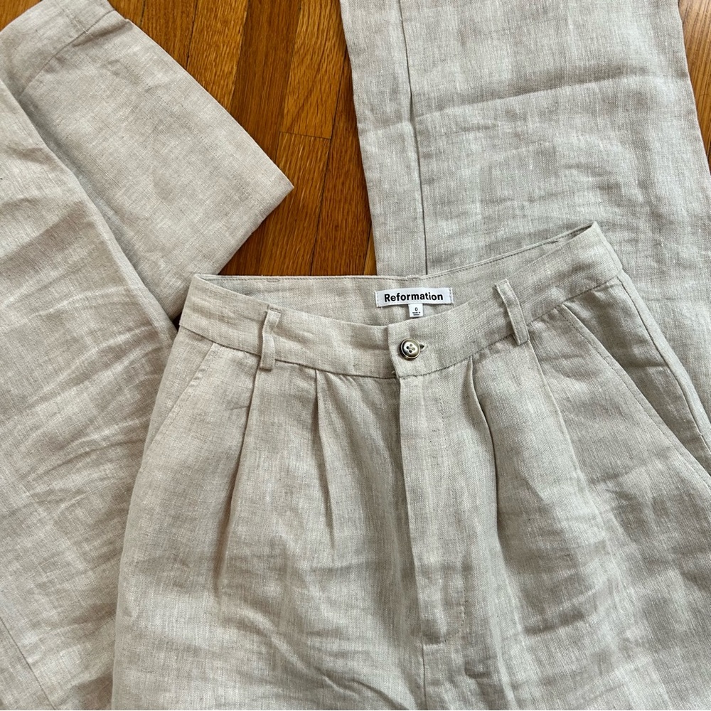 Reformation Mason Linen Pant